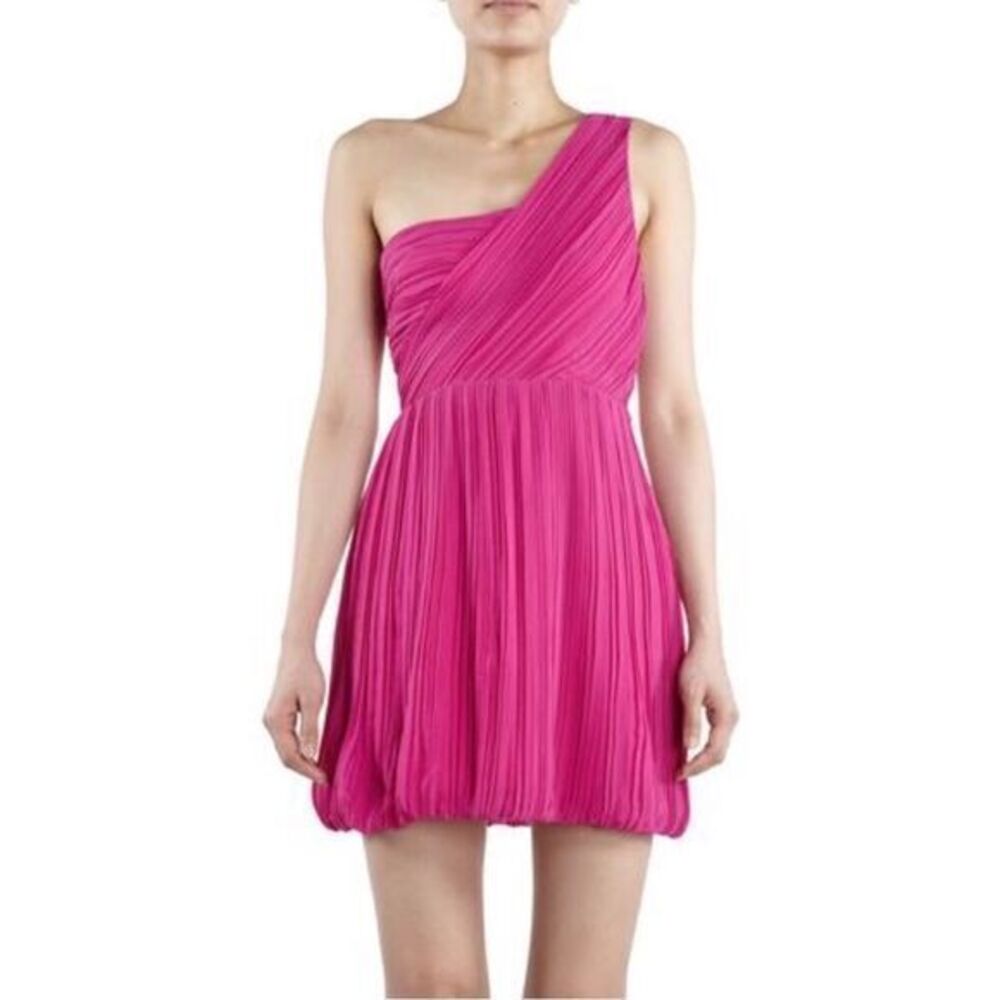 Theory Taliana Georgette One Shoulder Dress